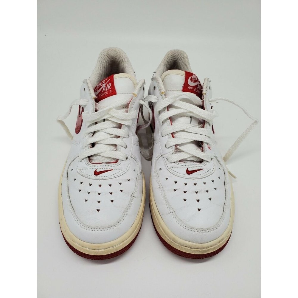 Womens 6.5 Nike Shoes Air Force Ones 2005 Valentines Day White Rose 307109-165